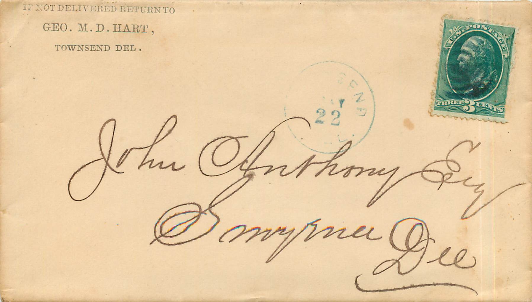 Lettre Covers Etats-Unis 3c