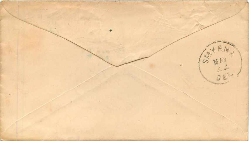 Lettre Covers Etats-Unis 3c — Rückseite