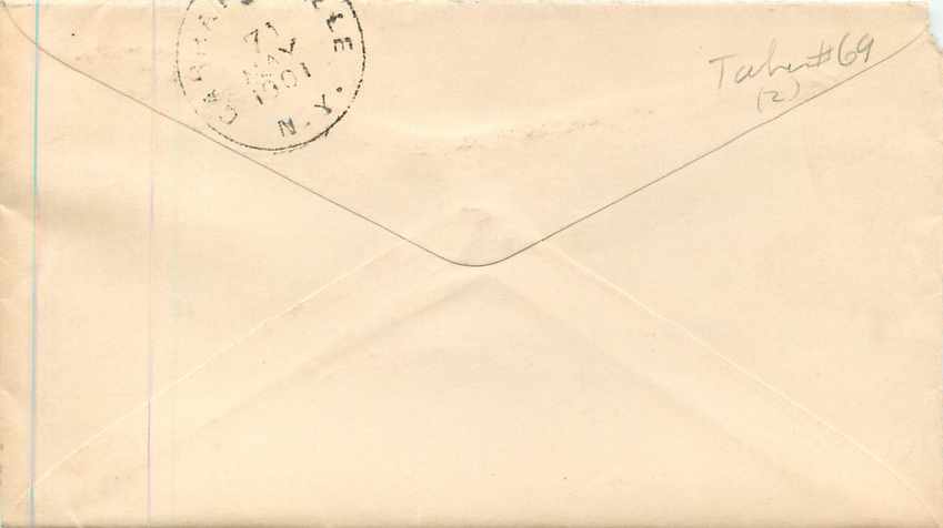 Lettre Cover 2c 1901 — Back