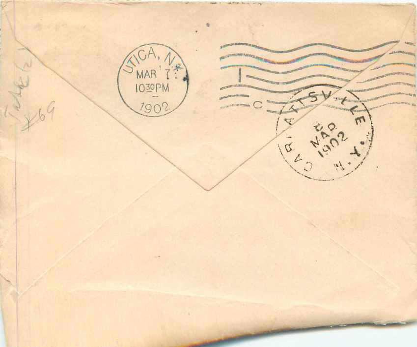 Lettre Cover  1902 1c — Back