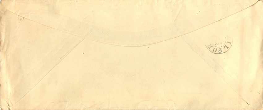 Lettre Cover Grand Lodge of Connecticut Franc Macon Maconnerie — Rückseite