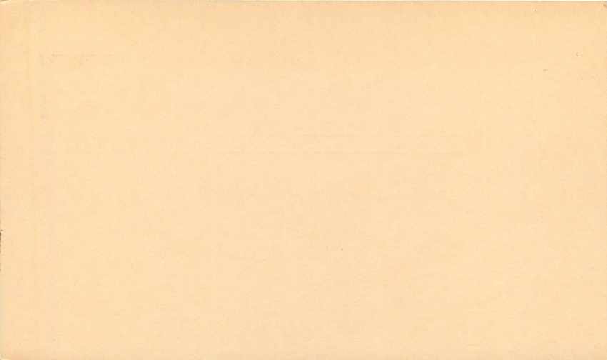 Postal Stationary Statue of Liberty 3c — Rückseite