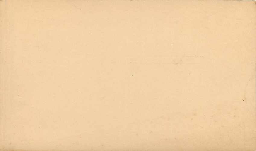 Postal Stationary 1c — Rückseite