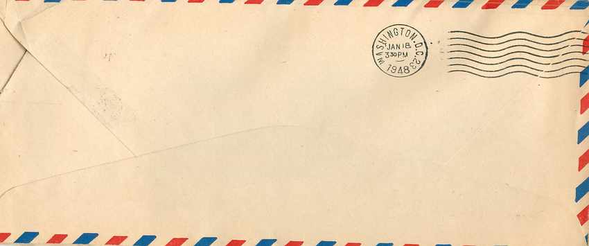 Lettre Cover 1948 American Arilines Richmond — Rückseite