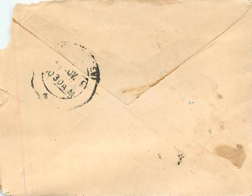 Entier Postal Postal Stationary Sri Lanka Ceylan Lion — Rückseite