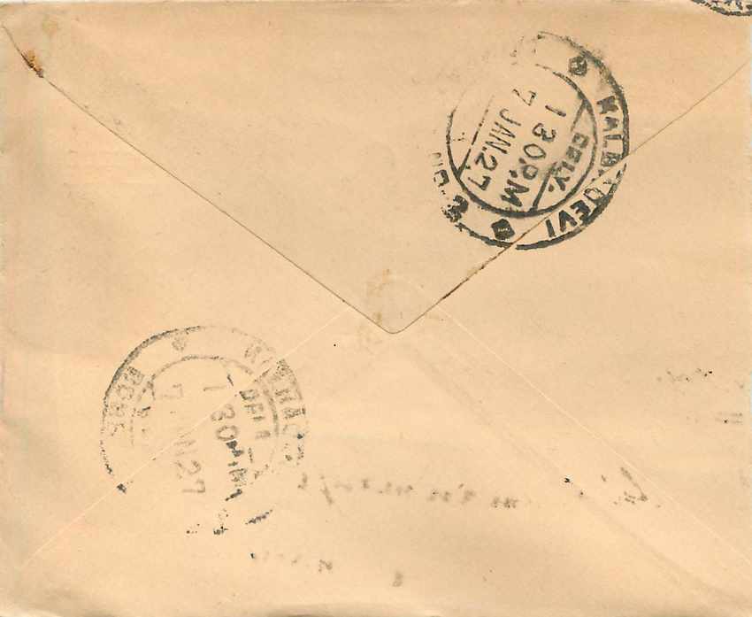 Postal Stationary Entier Postal Inde India Gwalior — Rückseite