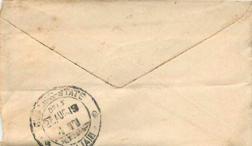 Postal Stationary Entier Postal Inde India Gwalior — Rückseite