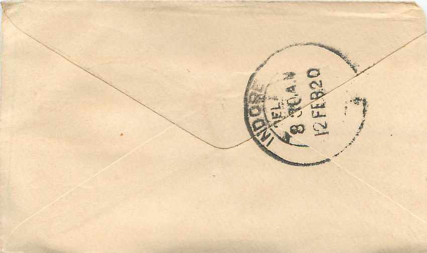 Inde India Gwalior Entier Postal Stationary  — Verso