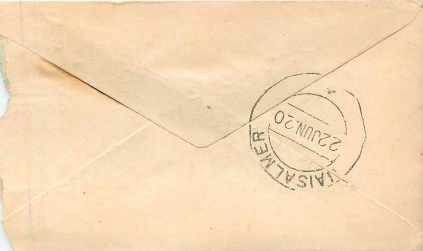 Inde India Gwalior Entier Postal Stationary  — Back