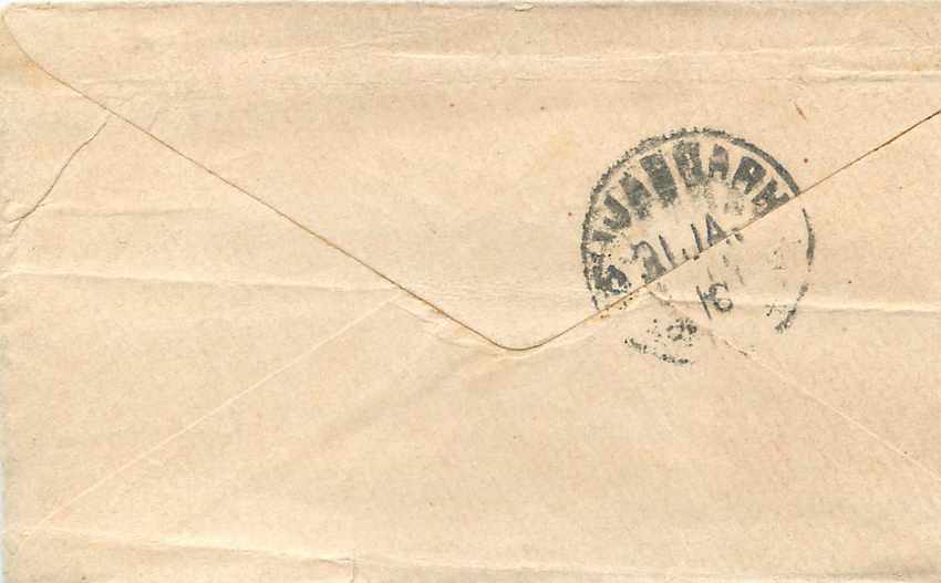 Inde India Gwalior Entier Postal Stationary  — Verso