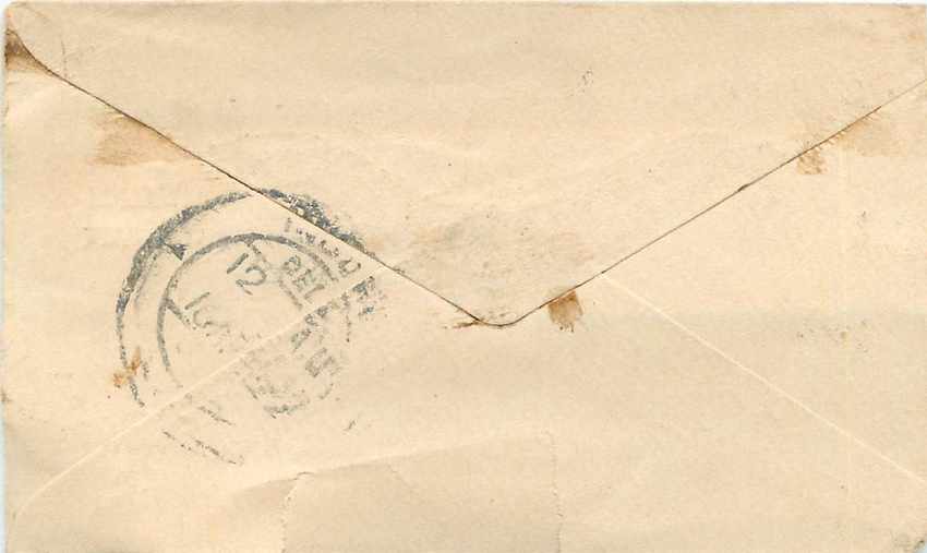 Inde India Gwalior Entier Postal Stationary  — Rückseite