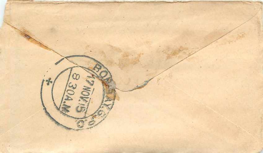Inde India Gwalior Entier Postal Stationary  — Rückseite