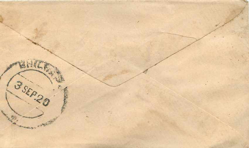 Inde India Gwalior Entier Postal Stationary  — Rückseite