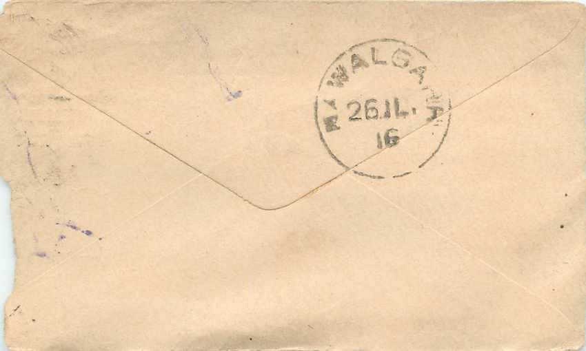 Inde India Gwalior Entier Postal Stationary  — Rückseite