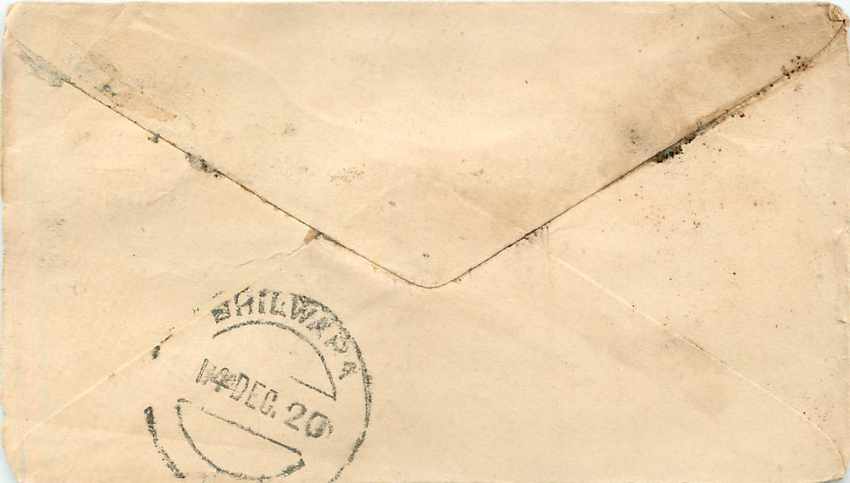 Inde India Gwalior Entier Postal Stationary  — Rückseite
