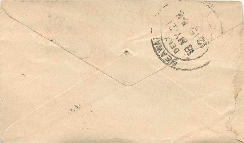 Inde India Gwalior Entier Postal Stationary  — Rückseite