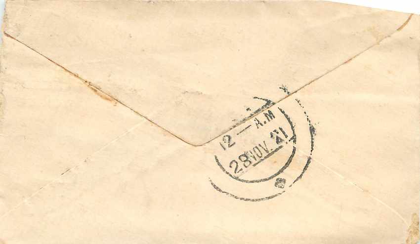 Inde India Gwalior Entier Postal Stationary  — Rückseite
