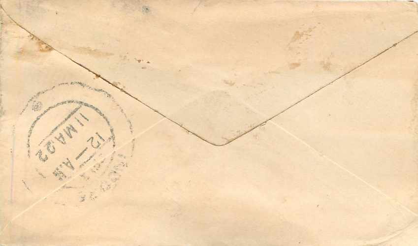 Inde India Gwalior Entier Postal Stationary  — Rückseite