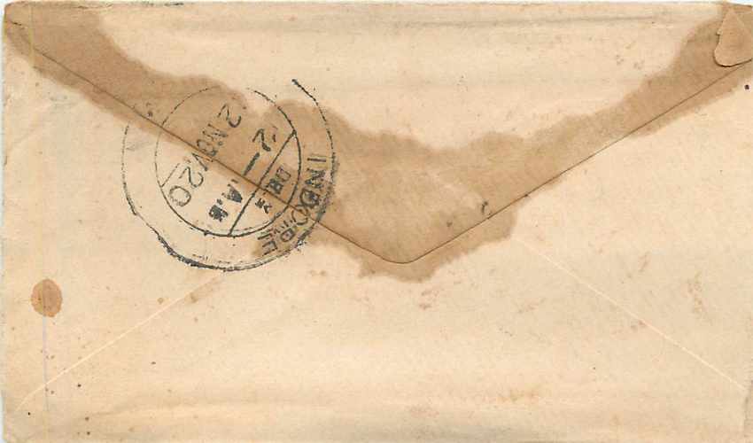 Inde India Gwalior Entier Postal Stationary  — Rückseite
