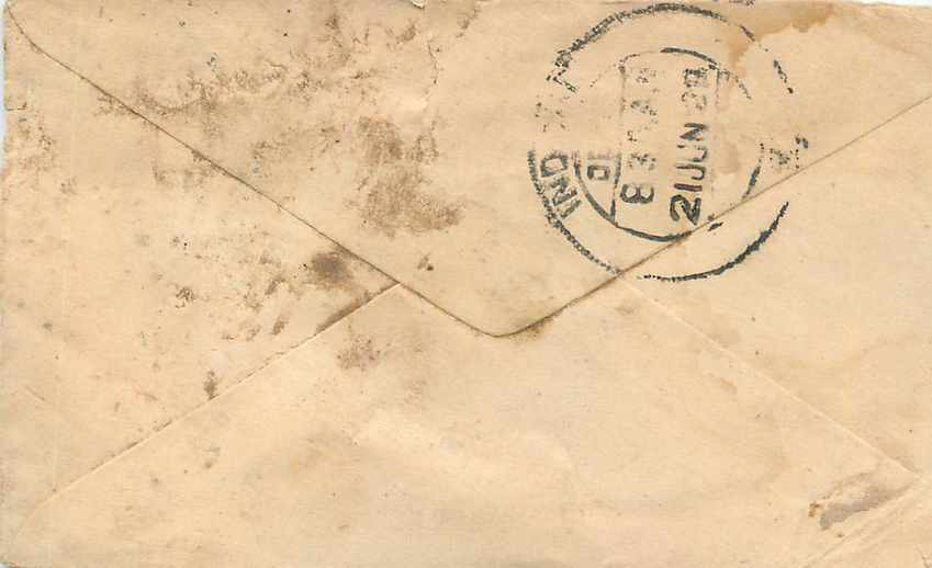 Inde India Gwalior Entier Postal Stationary  — Back