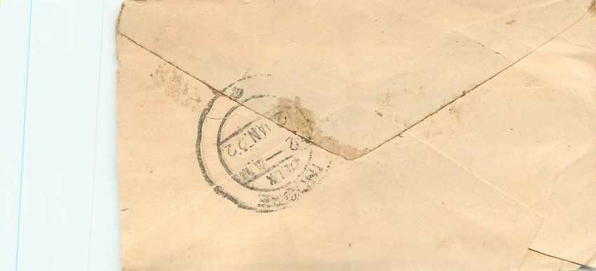 Inde India Gwalior Entier Postal Stationary  — Rückseite