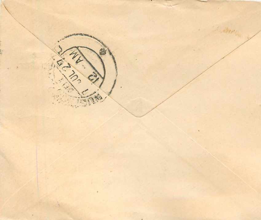 Inde India Gwalior Entier Postal Stationary  — Rückseite