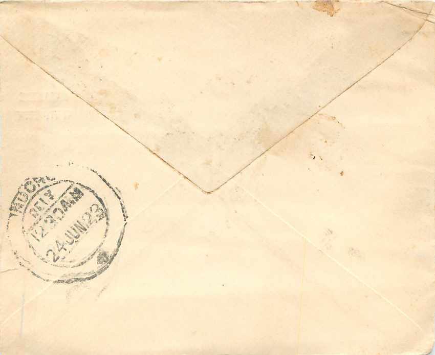 Inde India Gwalior Entier Postal Stationary  — Rückseite
