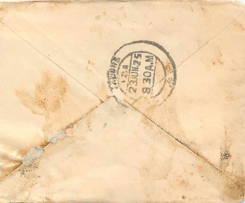 Entier Postal Postal Stationary Inde India Gwalior — Verso