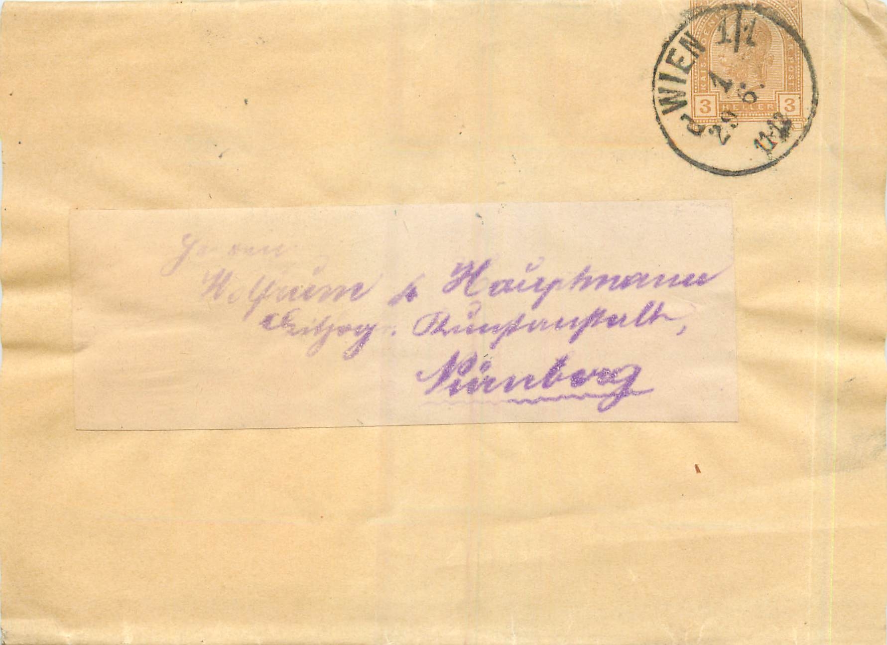 Entier Postal Stationary Autriche  for Nurnberg
