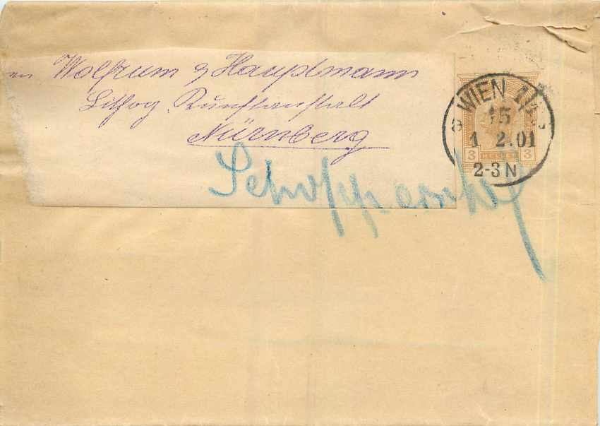 Entier Postal Stationary Autriche  for Nurnberg