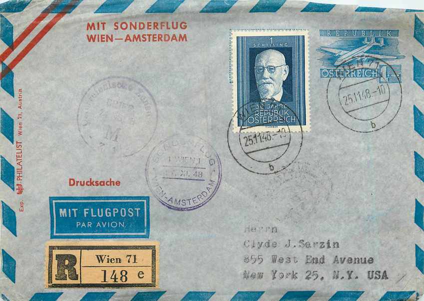 Entier Postal Stationary Autriche Aerogramme 19848
