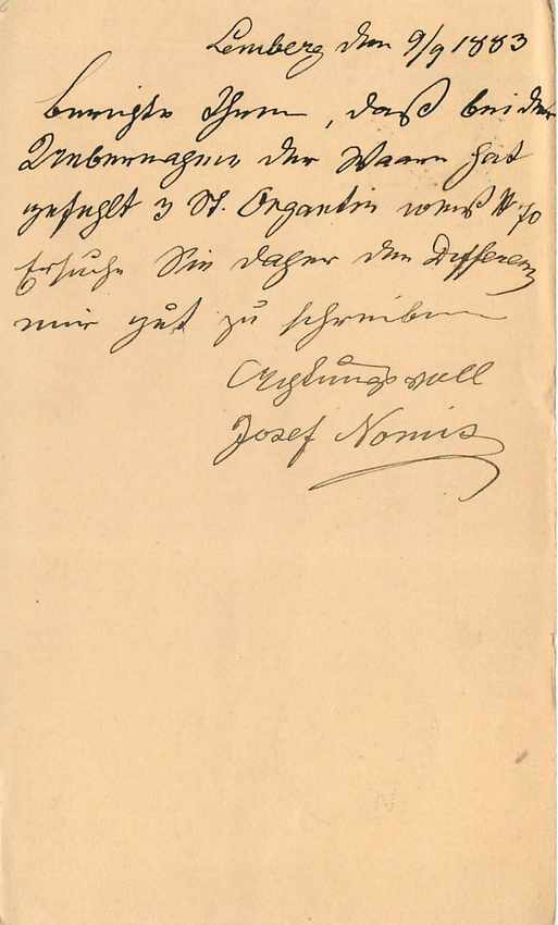 Entier Postal Stationary Autriche 1883 for Wien — Back