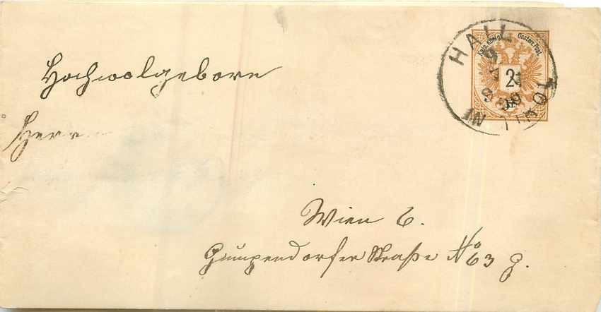 Entier Postal Stationary Autriche 1890 for Wien