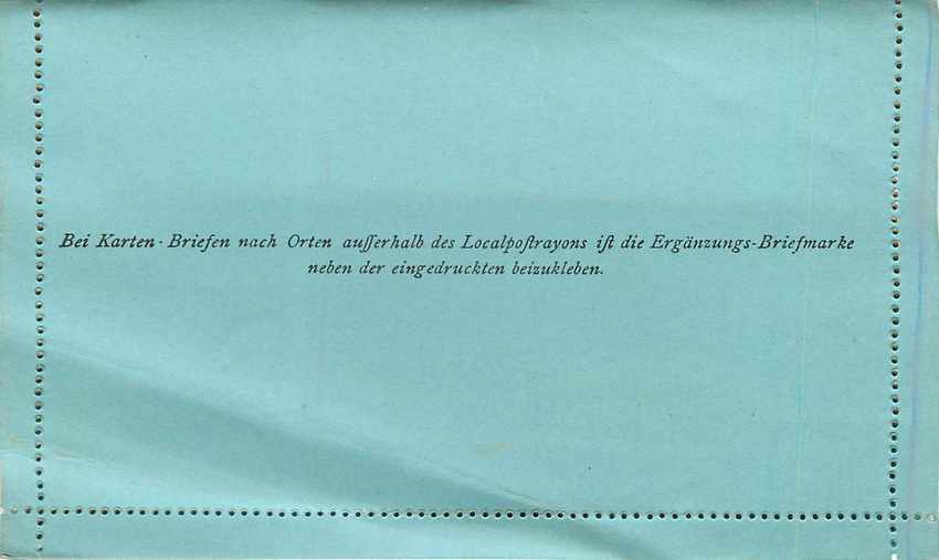 Entier Postal Stationary  Autriche — Verso