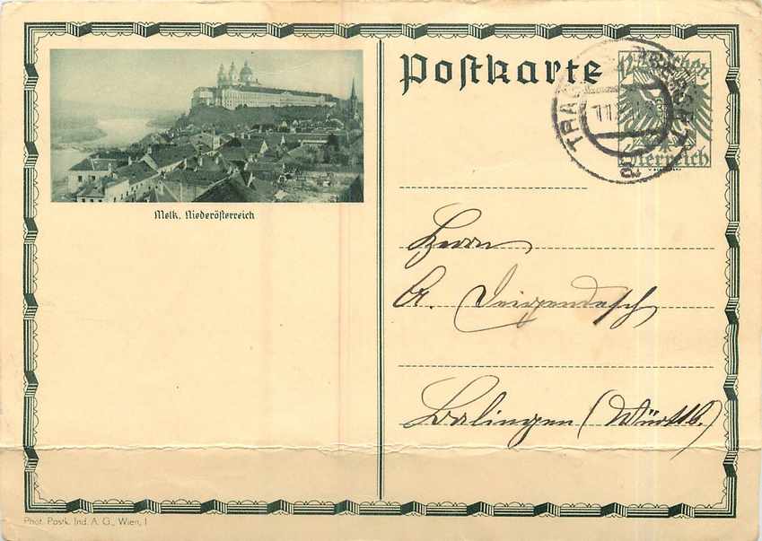Entier Postal Stationary  Autriche 1933 for Lohringen 