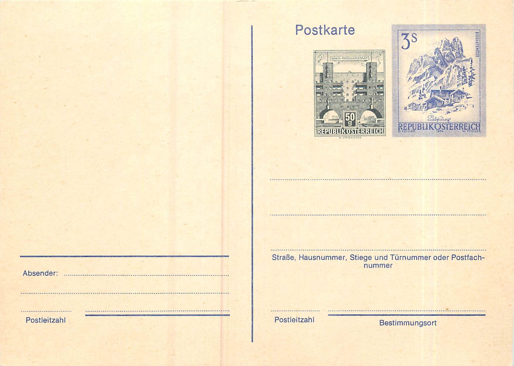 Entier Postal Stationary  Autriche Chateaux