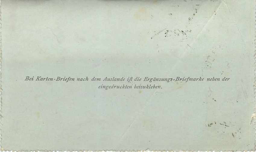 Entier Postal Stationary  Autriche  1901 for Wien — Rückseite
