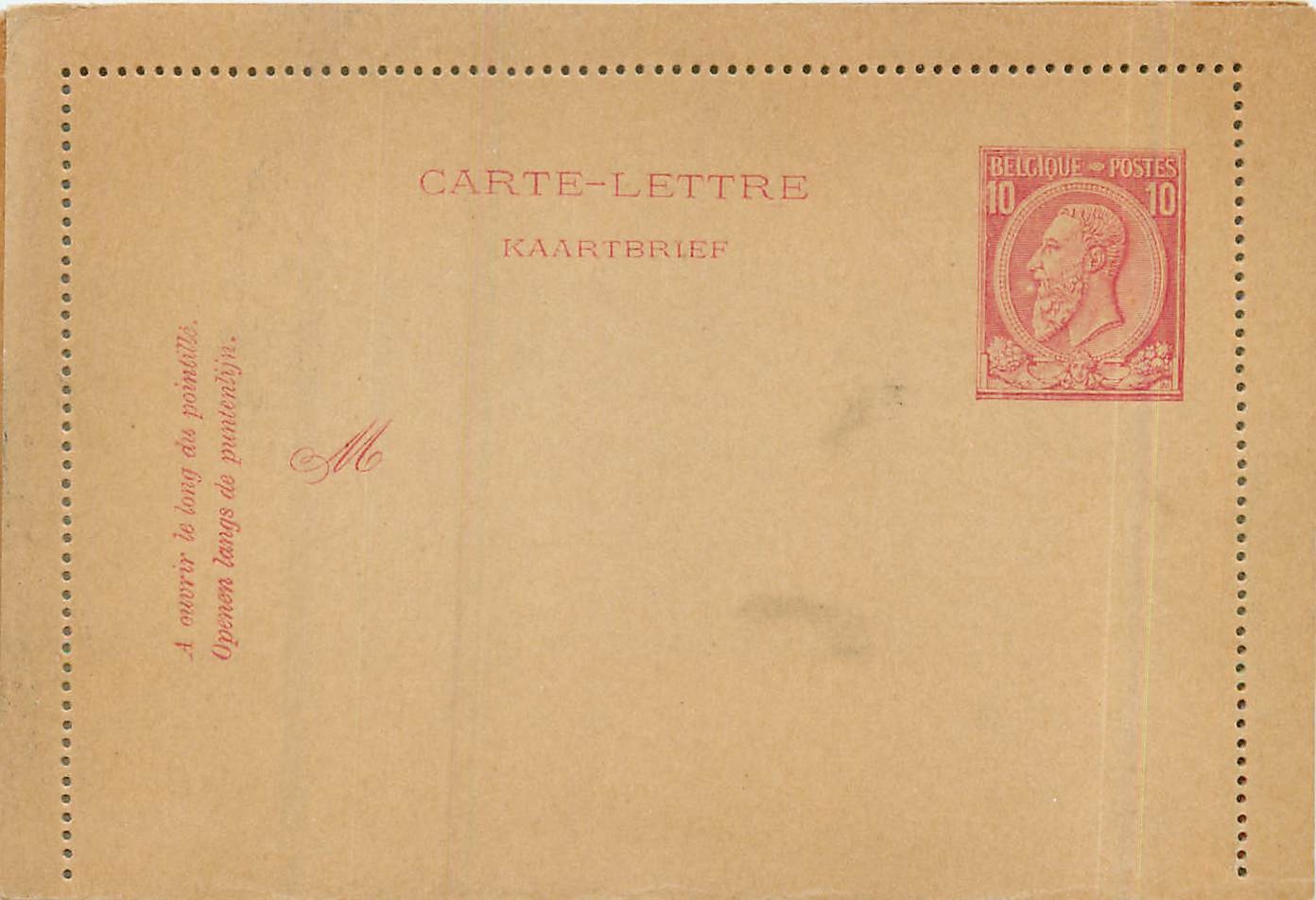 Entier Postal Postal Stationary Belgique 10c