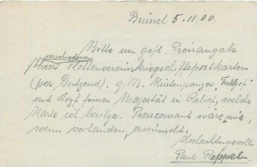 Entier Postal Postal Stationary Belgique 10c 1900 pour Nuremberg — Rückseite