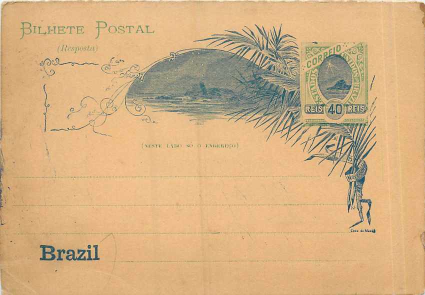 Postal Stationary Entier Postal Bresil Brazil
