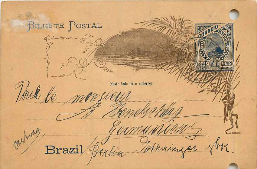 Postal Stationary Entier Postal Bresil Brazil