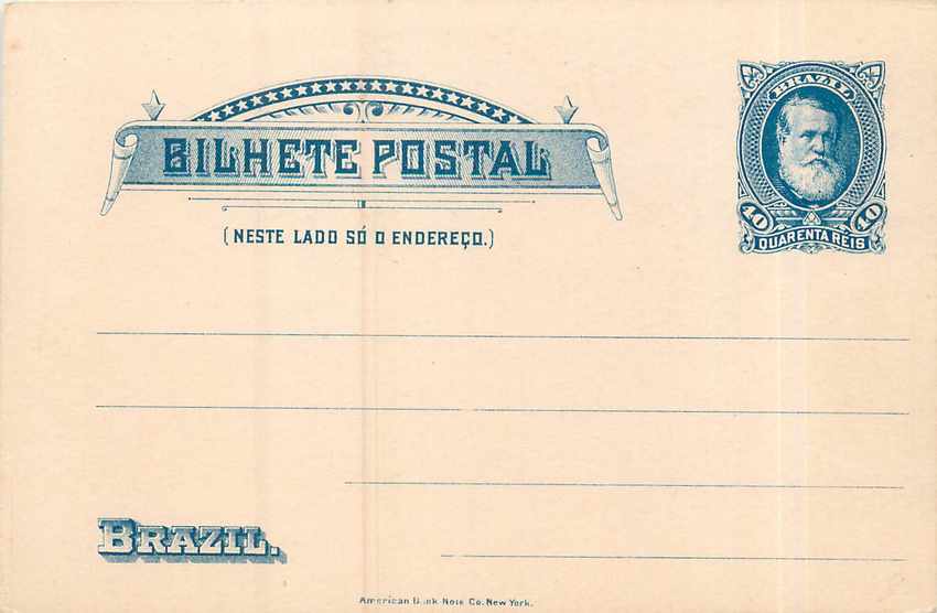 Postal Stationary Entier Postal Bresil Brazil