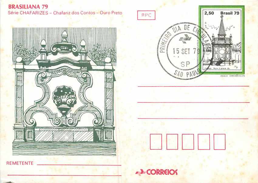 Postal Stationary Entier Postal Bresil Brazil 1979 Rio de Janeiro Brasiliana 79