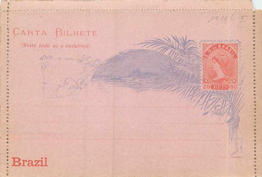 Postal Stationary Entier Postal Bresil Brazil