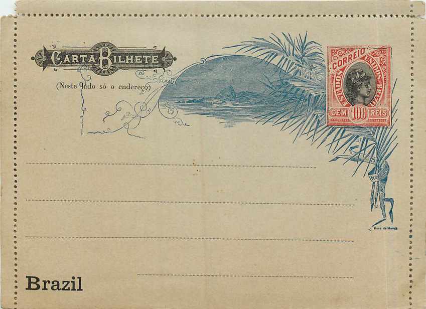 Postal Stationary Entier Postal Bresil Brazil