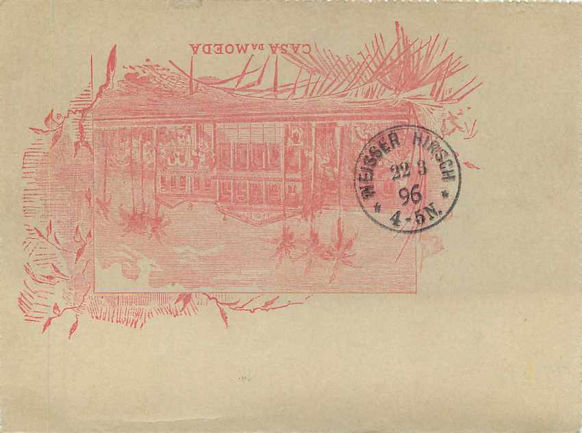 Postal Stationary Entier Postal Bresil Brazil — Rückseite