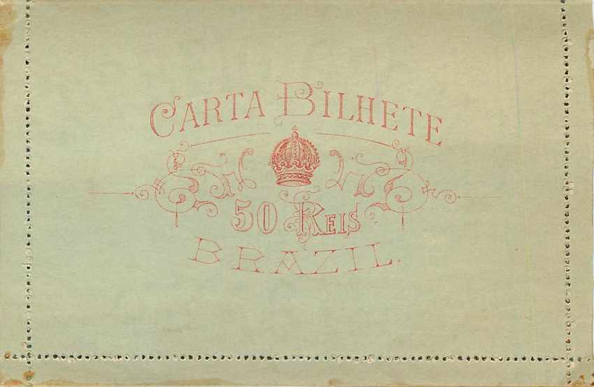 Postal Stationary Entier Postal Bresil Brazil — Rückseite