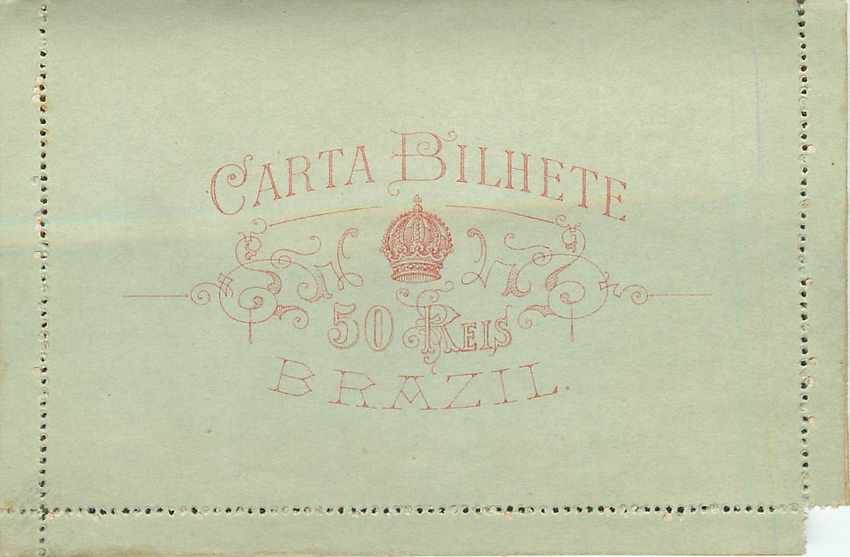 Postal Stationary Entier Postal Bresil Brazil — Rückseite