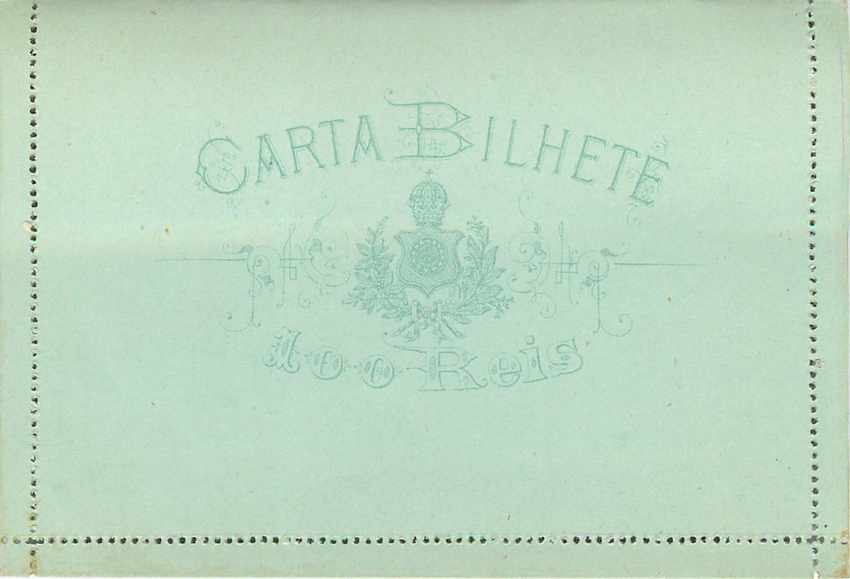 Postal Stationary Entier Postal Bresil Brazil — Rückseite