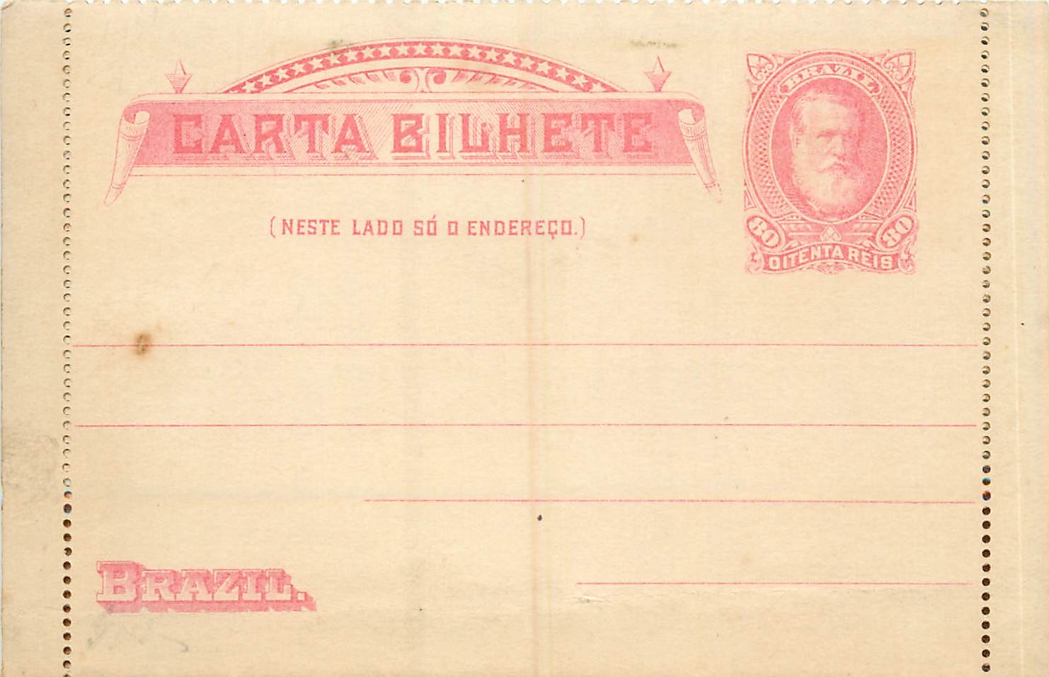 Postal Stationary Entier Postal Bresil Brazil